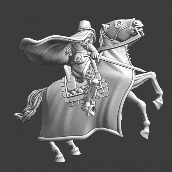 Medieval Teutonic knight - Battle at Lake Peipus 1241, april 5th.