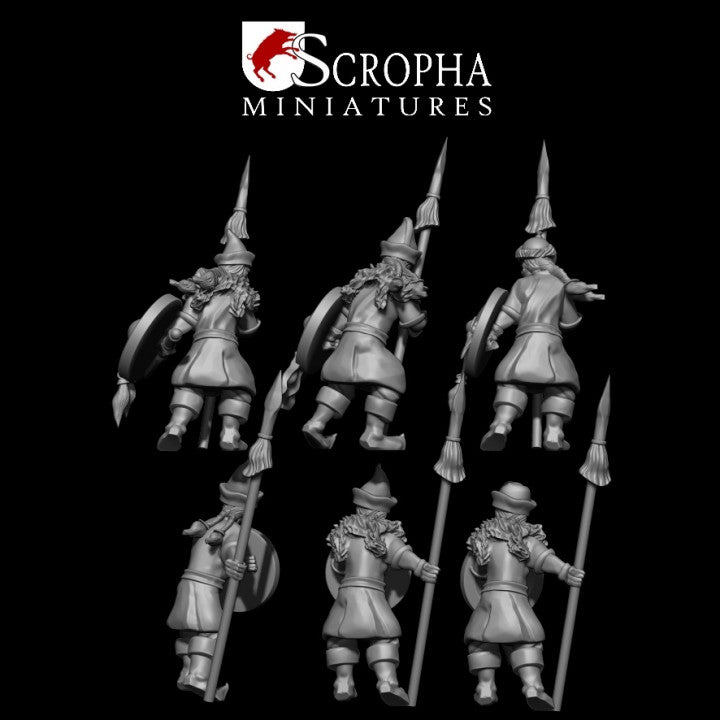 Cuman levy with spears by Scropha Miniatures