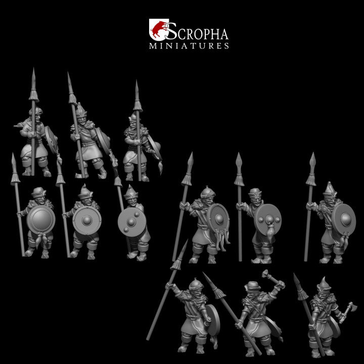 Cuman levy with spears by Scropha Miniatures