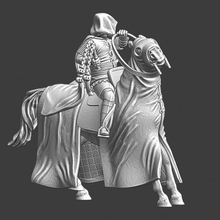 St Lazarus Mounted Leper Knights 28mm (1/56 )