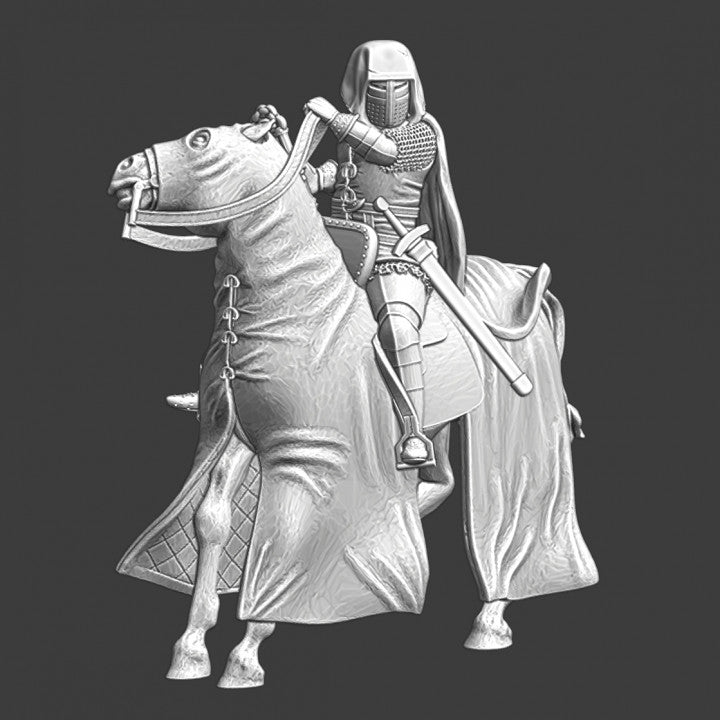 St Lazarus Mounted Leper Knights 28mm (1/56 )