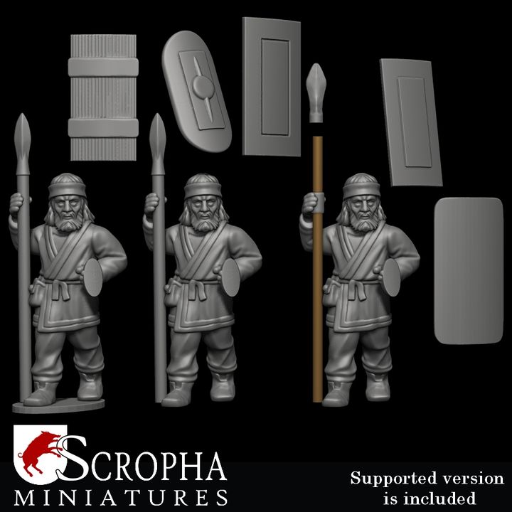 Parthian spearmens by Scropha Miniatures