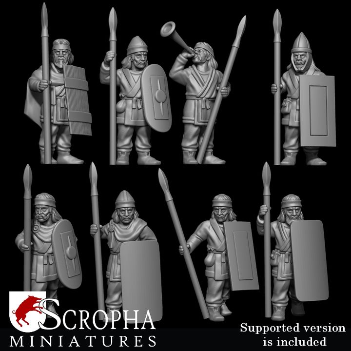 Parthian spearmens by Scropha Miniatures