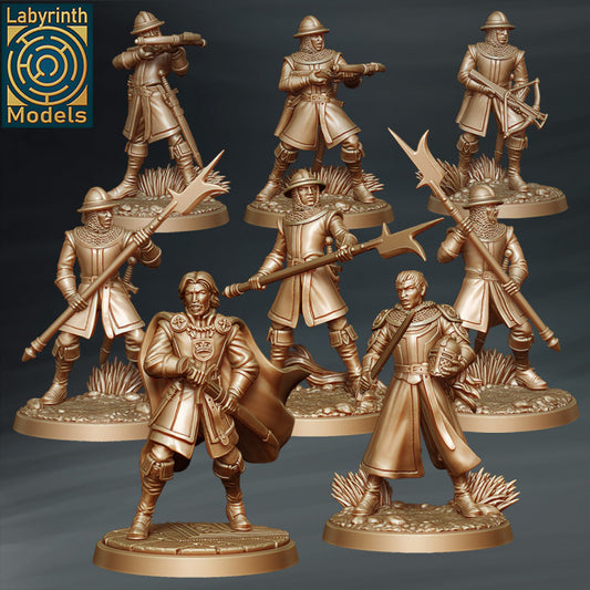 The Sheriff of Nottingham and Guy of Gisbourne 6 Sheriff's Guards