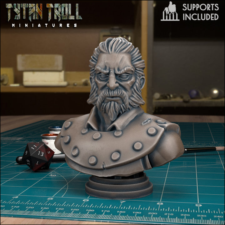 Luvash Bust by Tytan Troll Miniatures