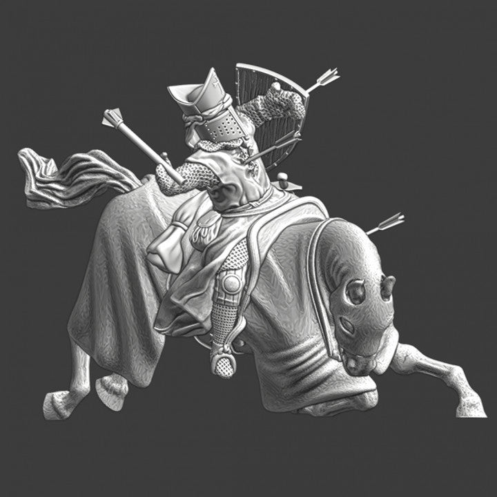 Medieval Bishop - downed by an arrowstorm