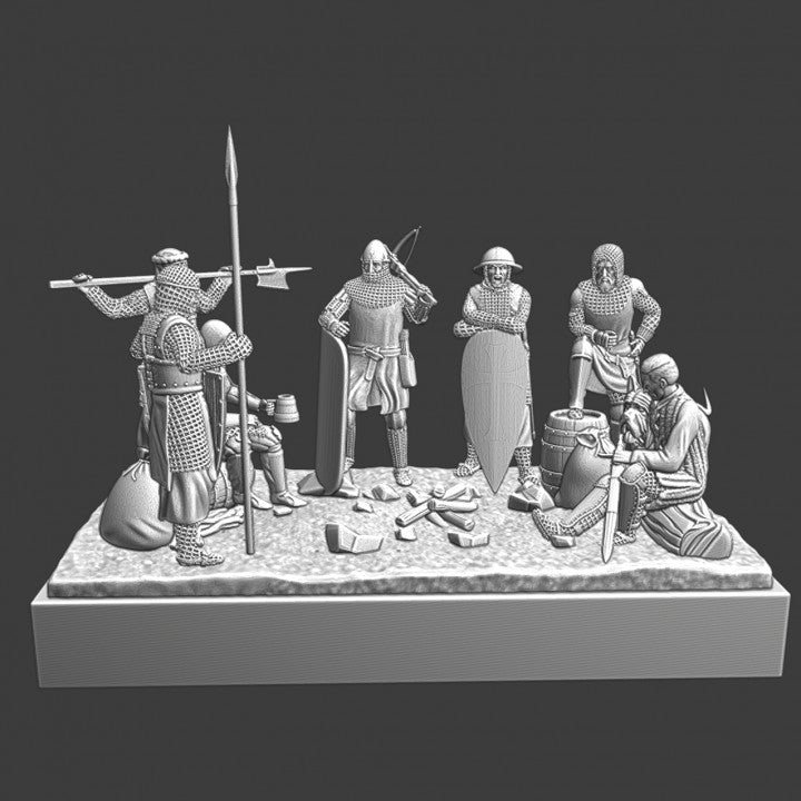NOVEMBER TRIBE SET - Medieval Camp Scene