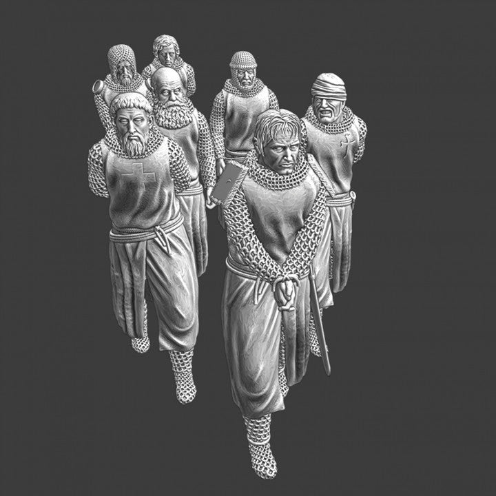 Prisoners of war - medieval crusaders