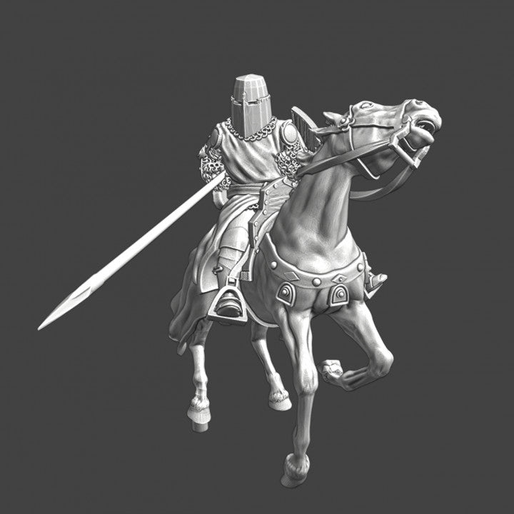 Medieval Danish Vassal Knight charging