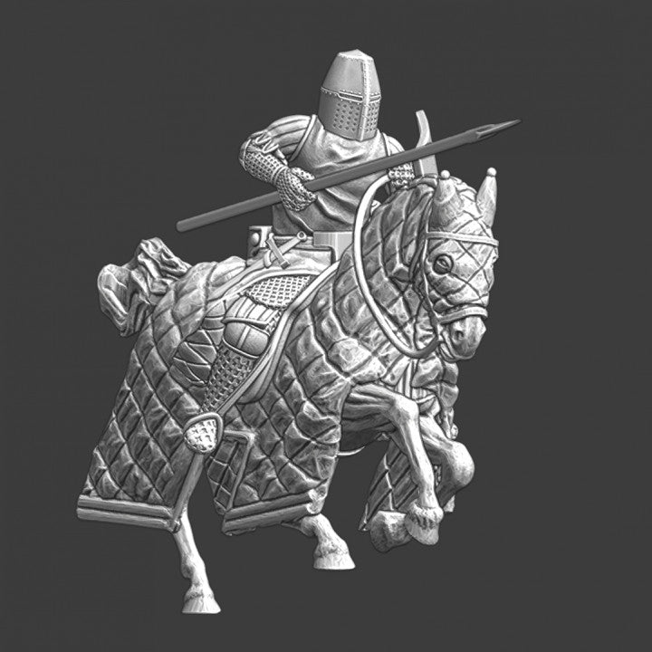 Medieval Danish Vasal knight charging