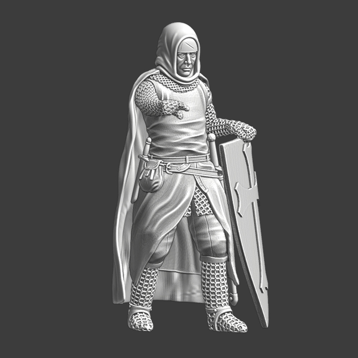 Medieval Hospitaller Knight - Pointing