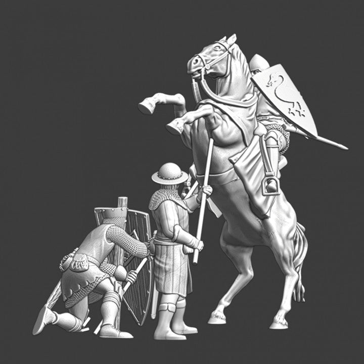 Battle Lake Peipus 1242 battle scenes collection