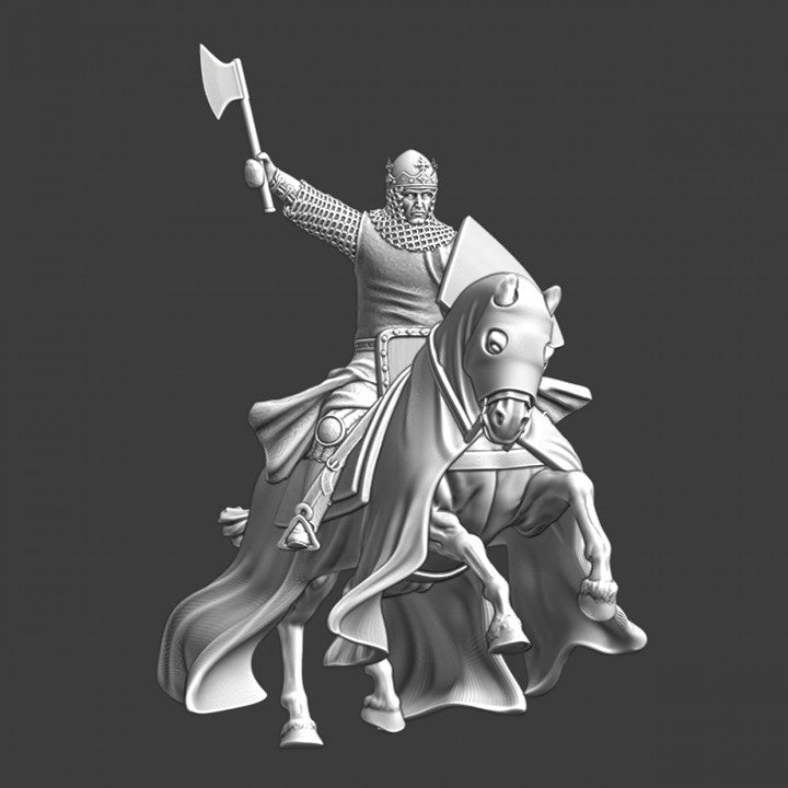 Medieval King Charging - Robert the Bruce