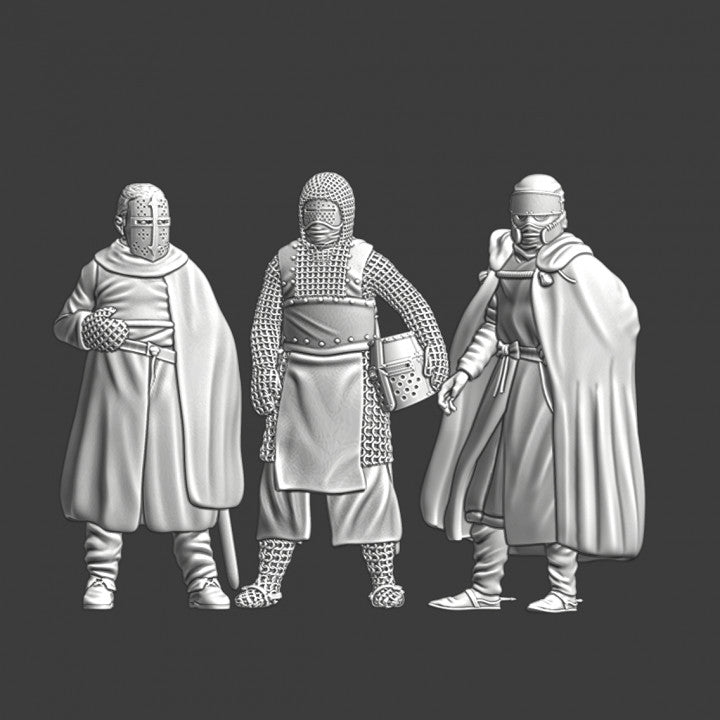 St Lazarus dismounted Leper Knights 28mm (1/56 ).