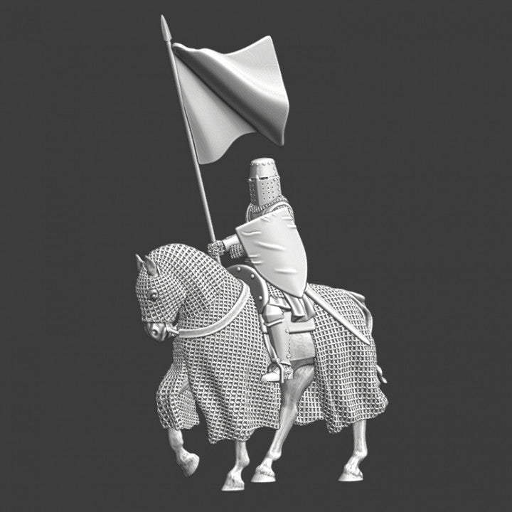Medieval bannered knight