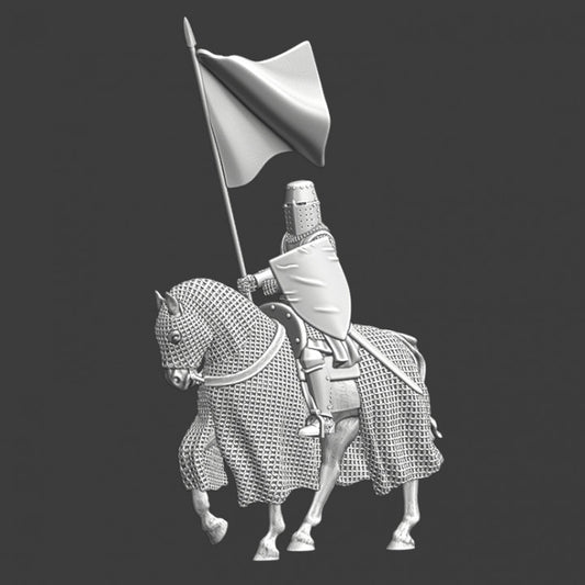 Medieval bannered knight