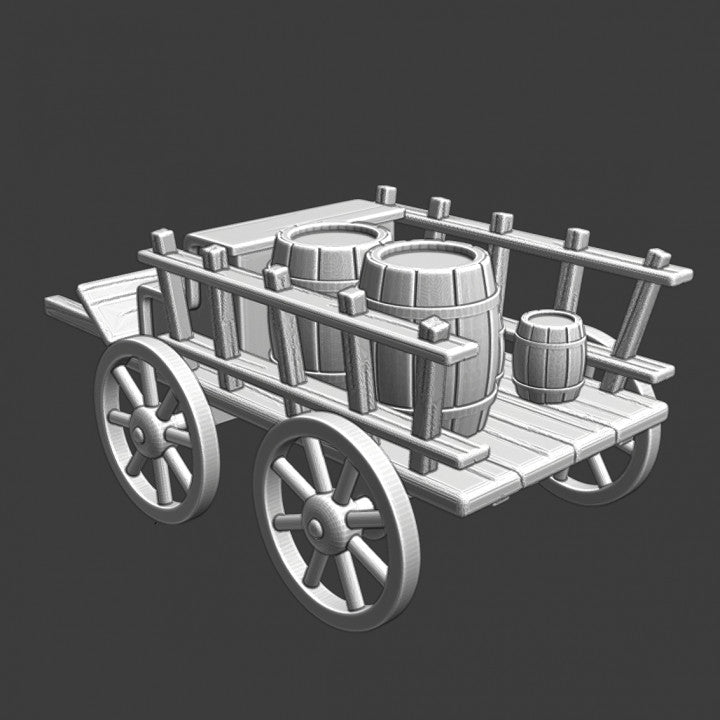 Medieval Wine Wagon.