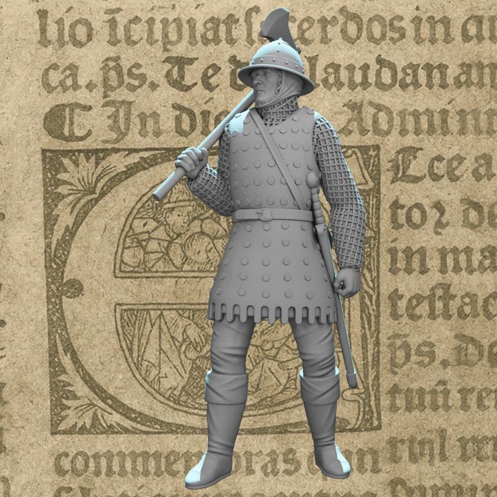 Medieval English Axe Soldier.