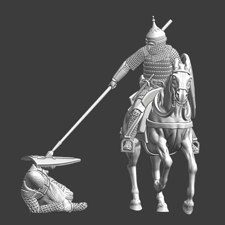 Kievan-Rus attacking wounded crusader