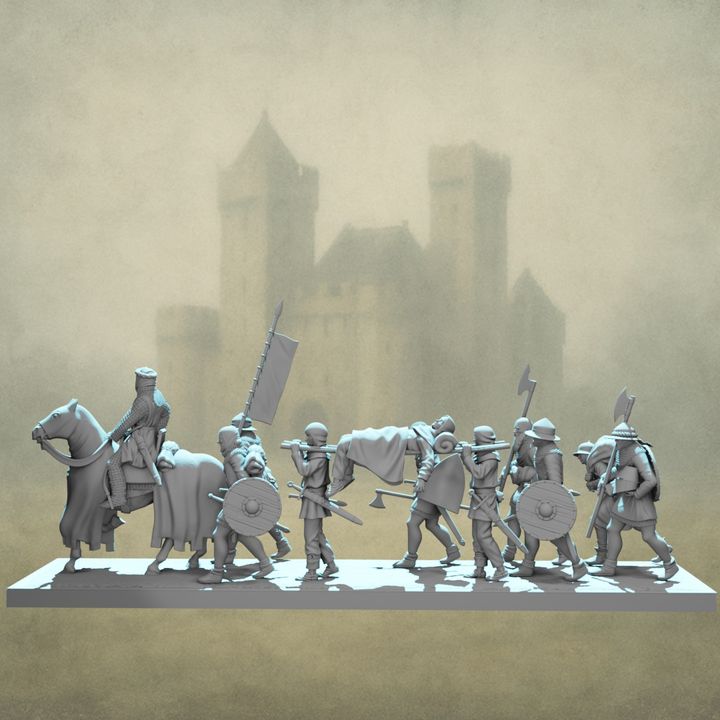Medieval Army on the March