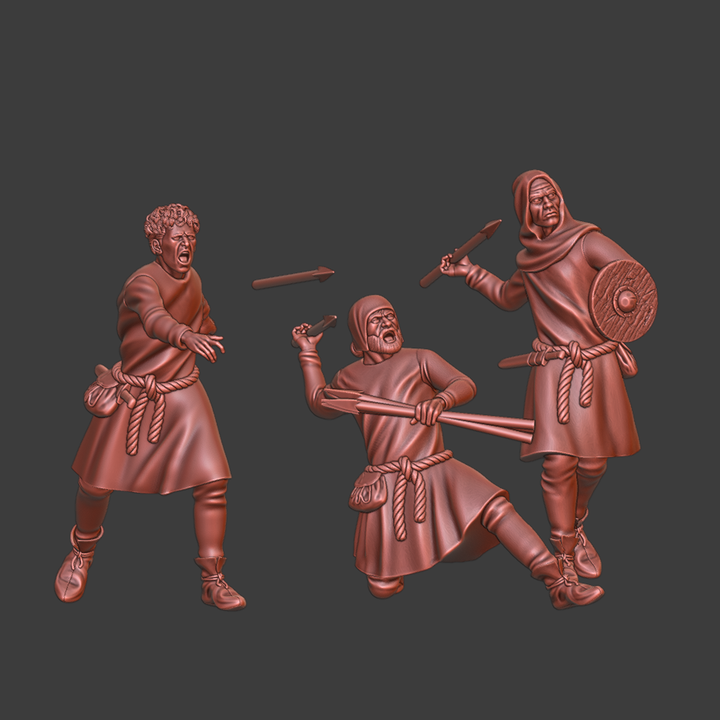 Medieval Javelin Throwers.