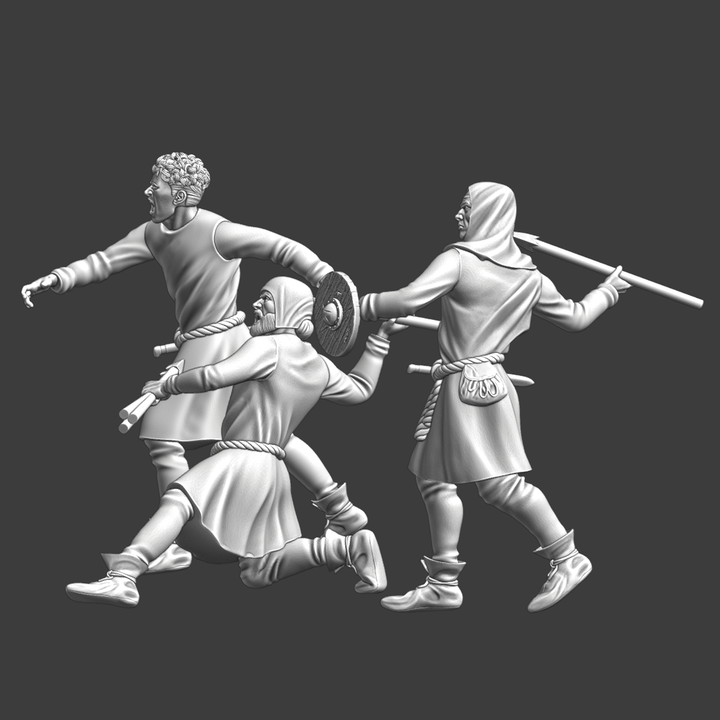 Medieval Javelin Throwers.