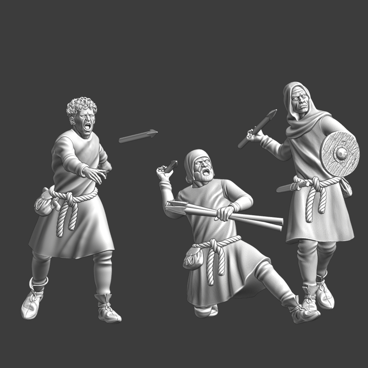 Medieval Javelin Throwers.