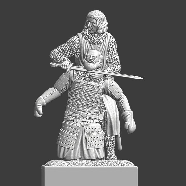 Knight vs Novgorod Warrior at Battle of Lake Peipus 1242