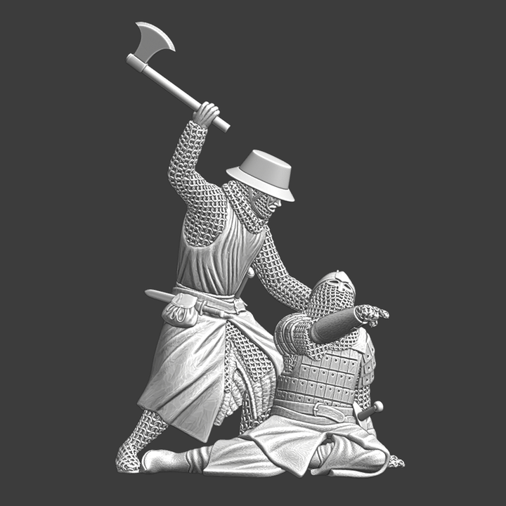Medieval Crusader Sergeant vs Russian Warrior