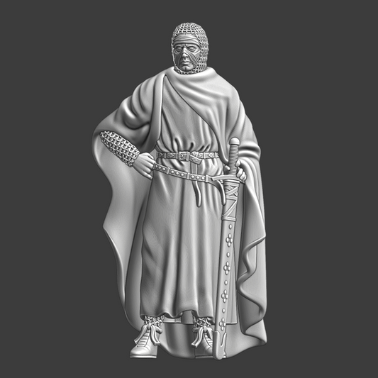 Medieval St. Lazarus Knight resting.