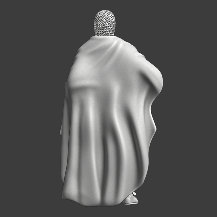Medieval St. Lazarus Knight resting.