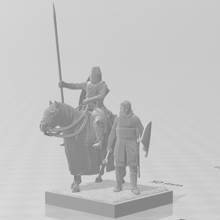 Medieval Vignette - Danish Vassals on Crusade