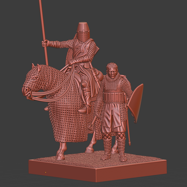 Medieval Vignette - Danish Vassals on Crusade