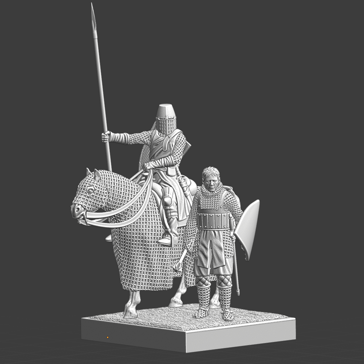 Medieval Vignette - Danish Vassals on Crusade