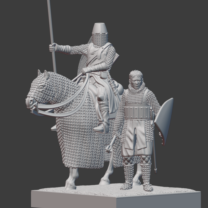 Medieval Vignette - Danish Vassals on Crusade