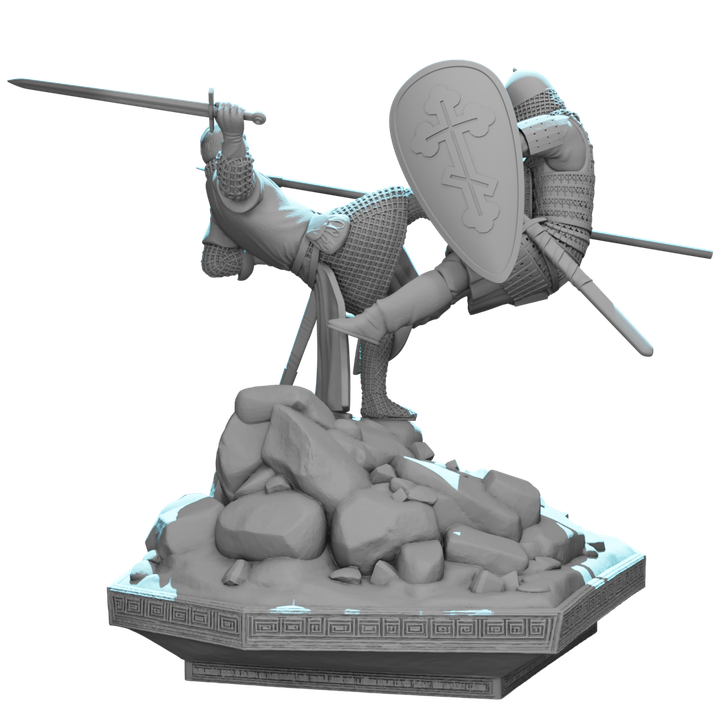 Clash of Faiths – Crusader vs Rus Knight.