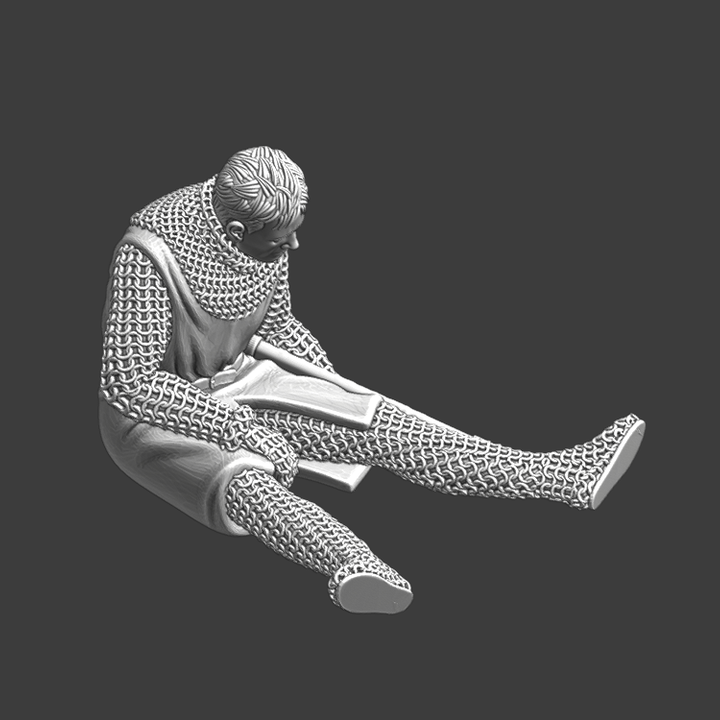 Medieval Wounded Knight