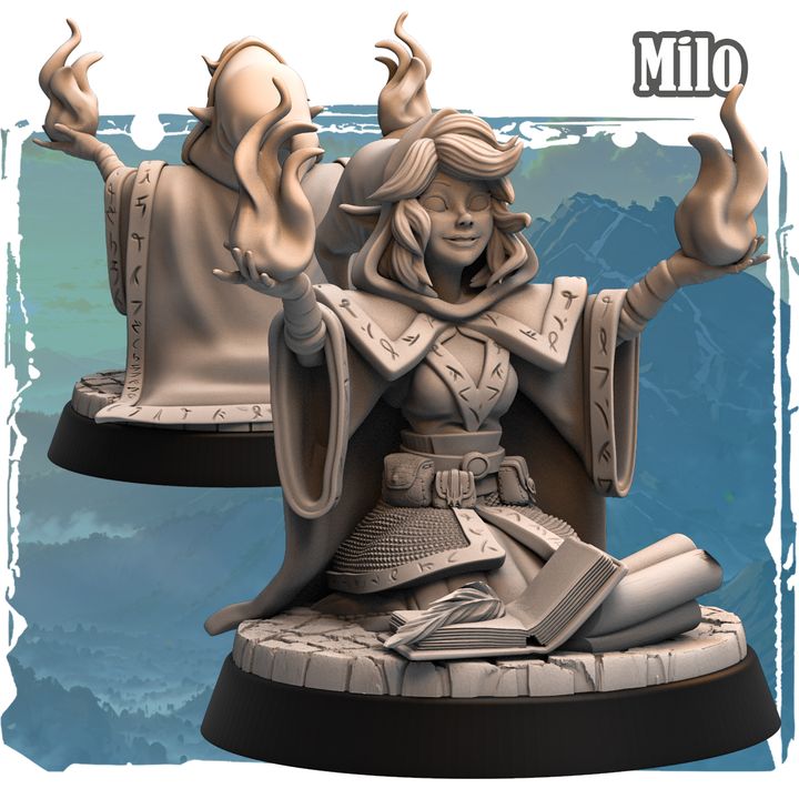 Milo 32mm - Elf Mage by Haito