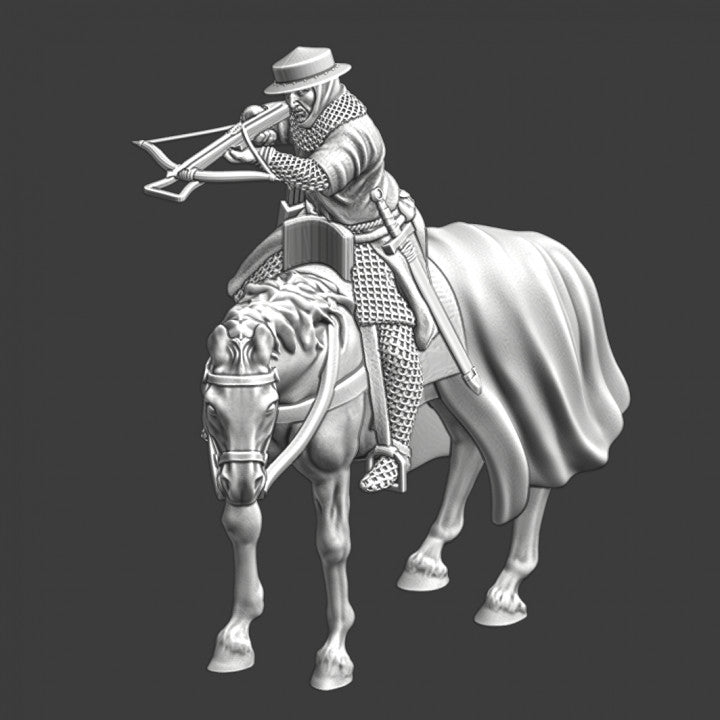 Medieval mounted crossbowman