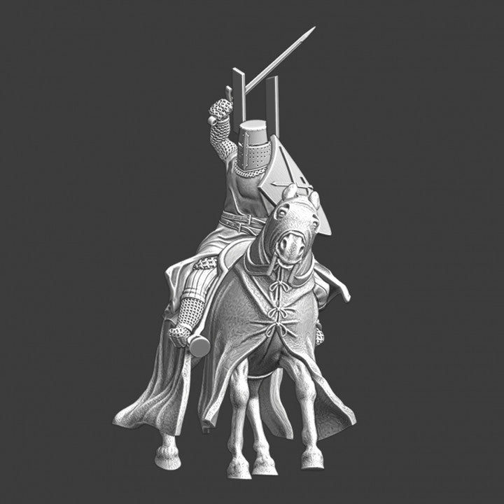 Medieval Mounted Livonian Knight