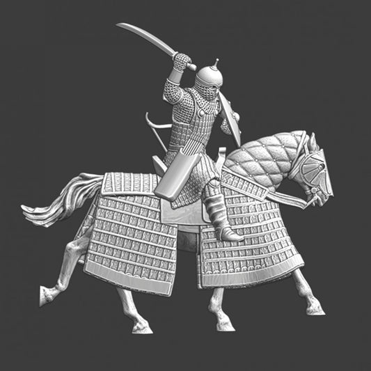 Mounted Mongol Warrior - with sword.