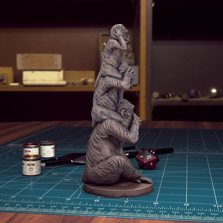 Monkey Totem See No Evil by Tytan Troll Miniatures