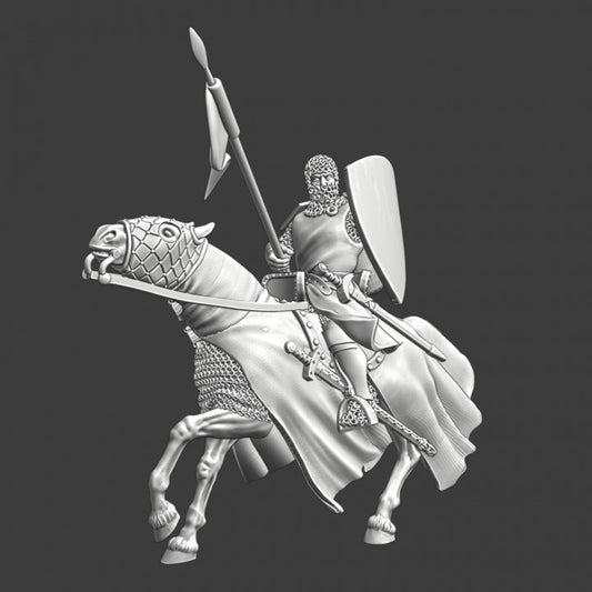 Mounted Danish Vassal Knight charging