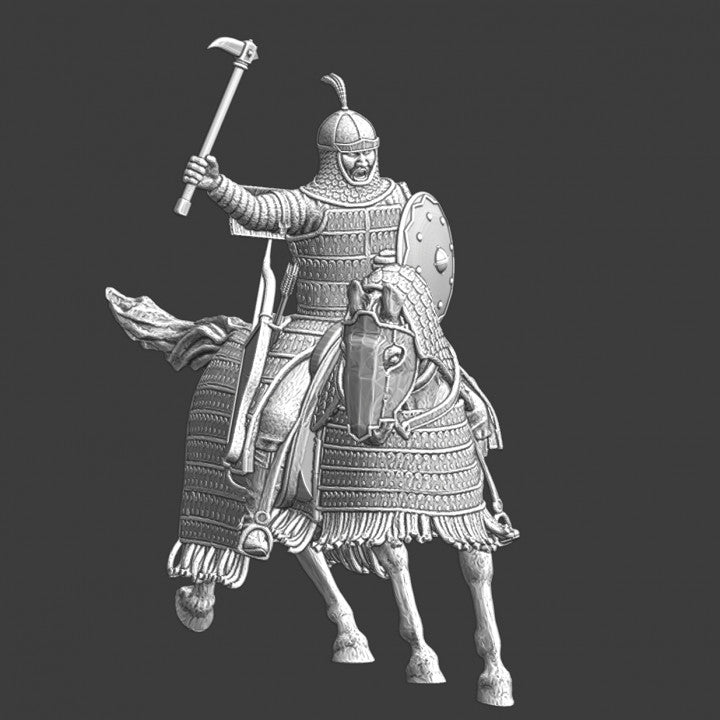 Mounted medieval Mongol General