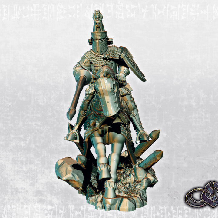 Black Prince on horse by Ezipion miniatures