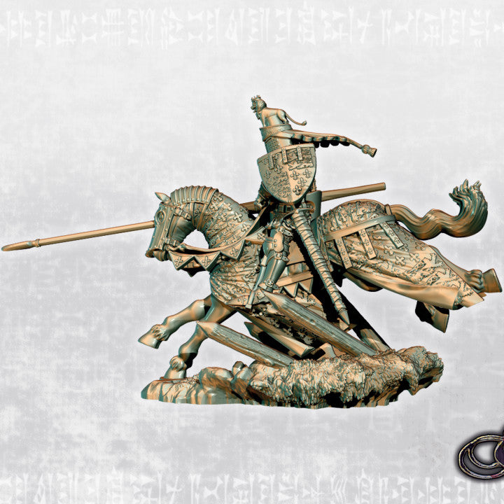 Black Prince on horse by Ezipion miniatures