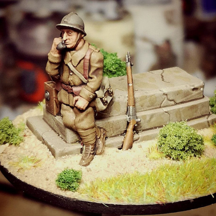 WW2 french 1940 telephonist by Colonel Muller