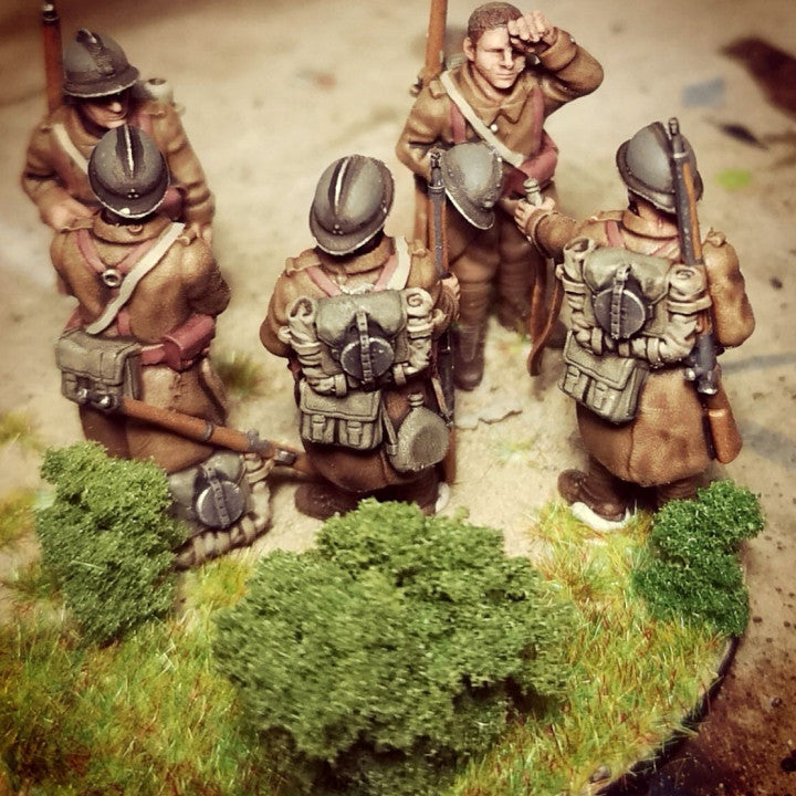WW2 french reserve infantry at rest by Colonel Muller