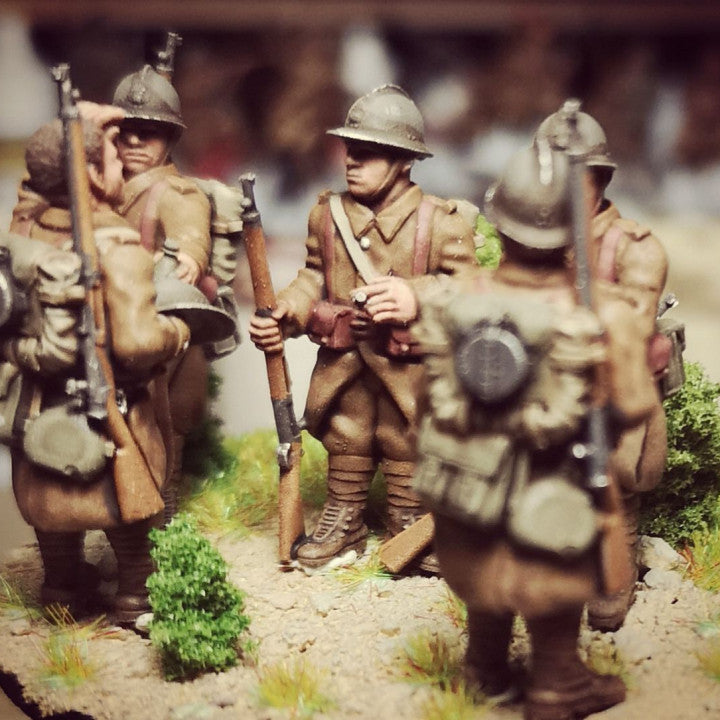 WW2 french reserve infantry at rest by Colonel Muller
