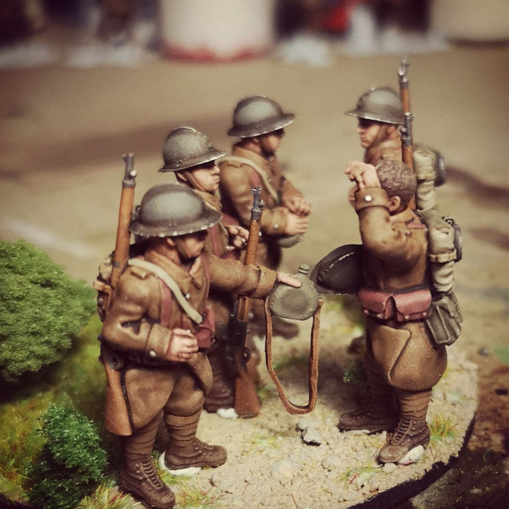 WW2 french reserve infantry at rest by Colonel Muller